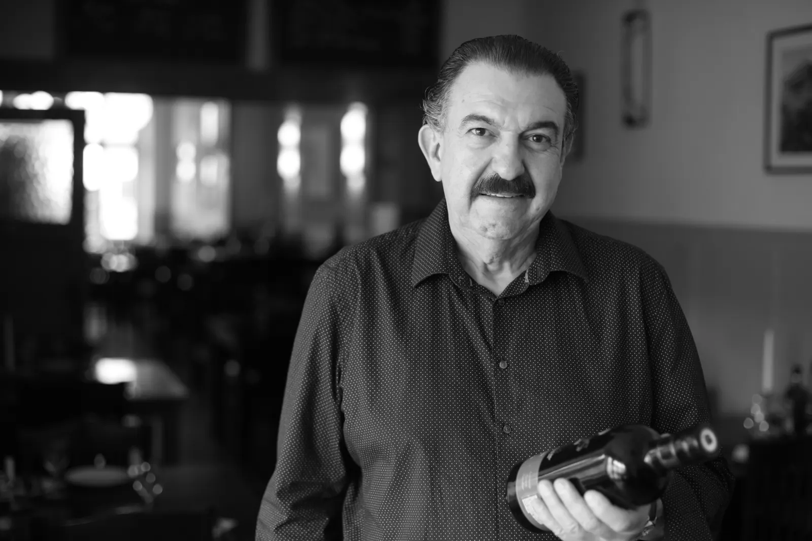 Carlos D. Morfa Morales im Restaurant Carlos
